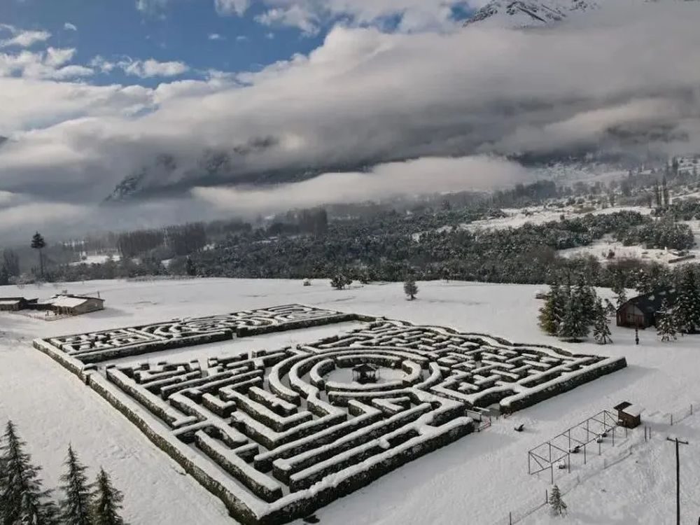 El laberinto con nieve