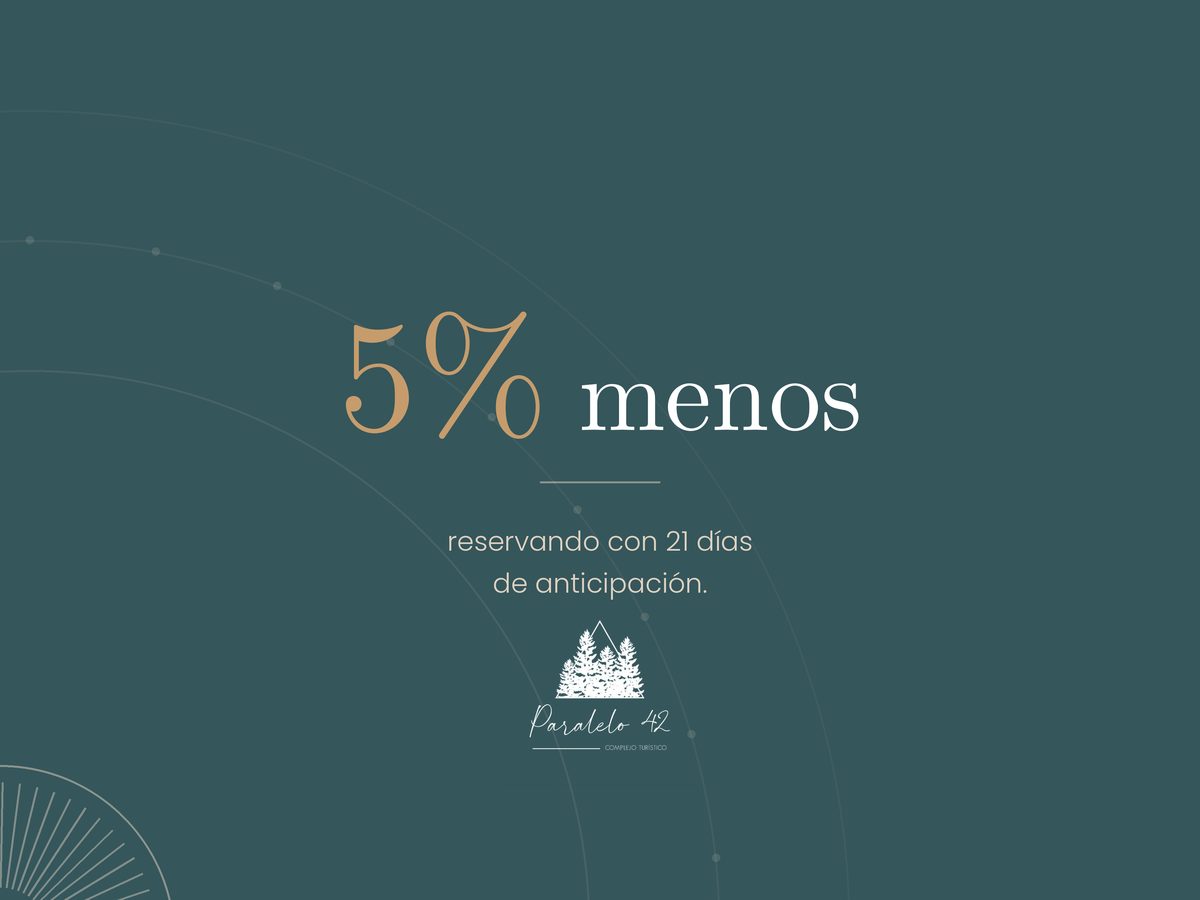 Promoción 21 días antes, 5% menos
